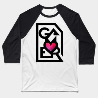 Gamer Love Dark Baseball T-Shirt